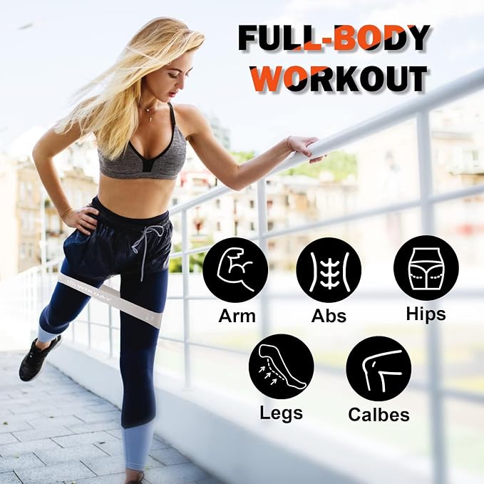 WIKDAY Exercise Resistance Bands with Handles for Working Out Workout Bands Set with Door Anchor for Physical Therapy, Yoga, Pilates