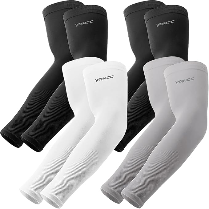 YQXCC Arm Sleeves Cooling UV Sun Protection Sport Compression for Men Women | UPF50, Tattoo Coverage, Lightweight, Breathable, Seamless Cover Arms, Daily Wear, Outdoor Work, Basketball Baseball Golf