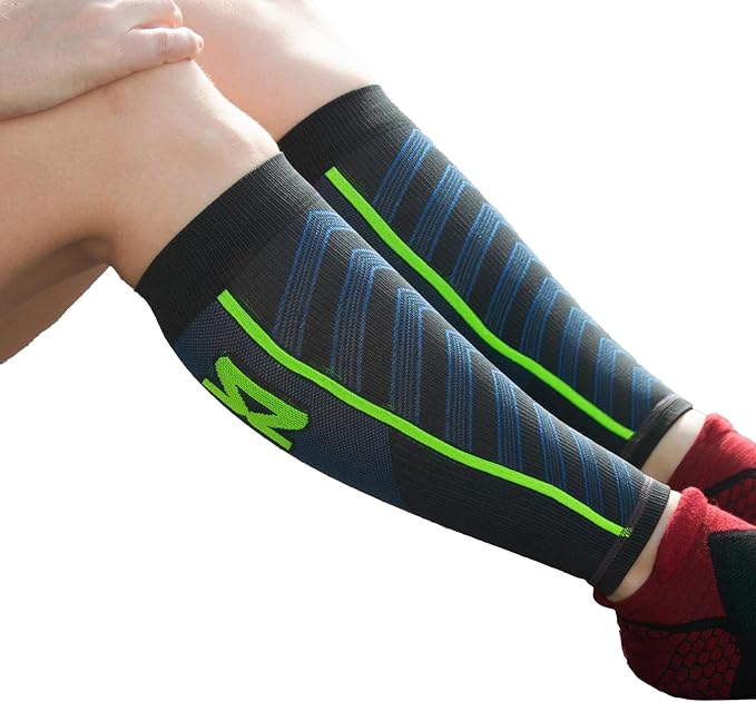 Zensah Featherweight Compression Leg Sleeves - Relieve Shin Splints, Calf Strains