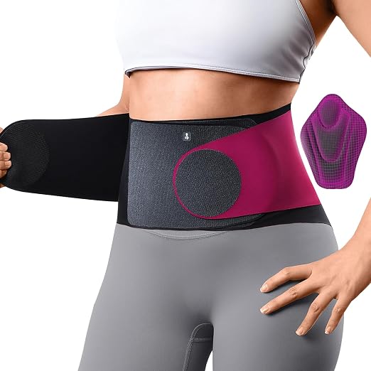 0.5mm Ultra Thin Back Brace for Women for All-Day Wear & Support | Slim Fit, Seamless, Wear under Clothes, Removable Lumbar Pad, Invisible Back Support, Adjustable Compression Back Pain Relief