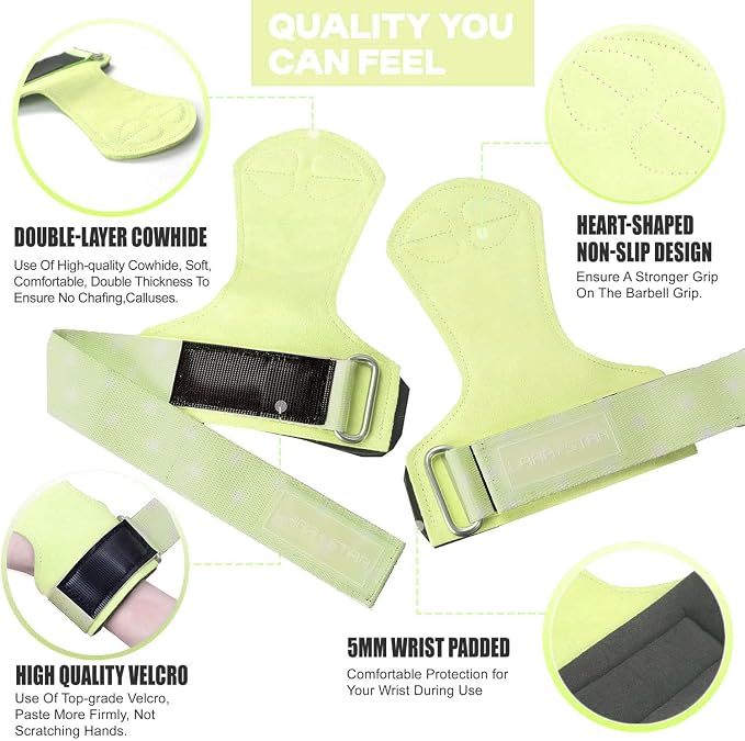 Weight Lifting Wrist Straps for Maximum Grip Support,Lifting Strap for Weightlifting, Gym Grips Hook for Deadlifts, Powerlifting, Heavy Shrug Women/Men