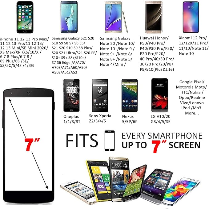 Phone Holder for Running Armband iPhone 17 16 16e 15 14 13 12 11 Pro Max XS XR Plus Mini Galaxy Ultra S26 S25 S24 S23 S22 S21 Note 20 10 Pouch Bag, Arm Band Sleeve Fit Sport Gym Hiking Black