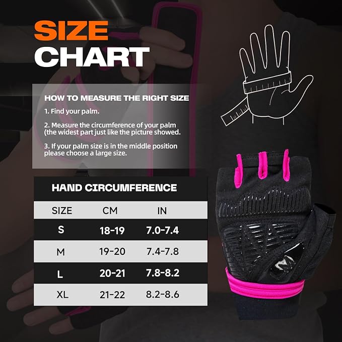 Workout Gloves for Men - Gym Weight Lifting Padded Gloves with Wrist Wrap Support, Full Palm Protection & Silicone Grip Gym Gloves, Exercise, Cross Training, Fitness, Pull-up