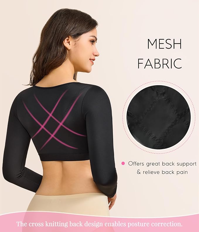 BRABIC Shaper Tops for Women Arm Compression Post Surgery Front Closure Bra Tank Top Shapewear