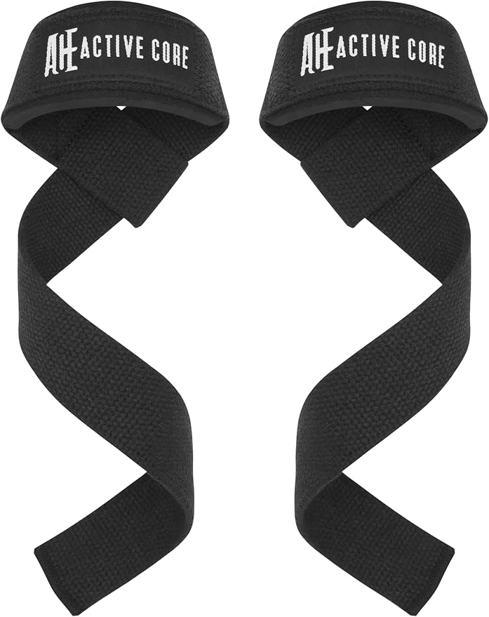 Lifting Wrist Straps for Weightlifting, Weight Lifting Straps Gym Strength Training, Neoprene Padded Wrist Support, Deadlift Straps for Men & Women, 22.5 Inch Cotton