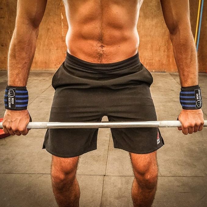 WOD Nation Wrist Wraps for Weightlifting & Strength Training – Professional Gym Straps w/Thumb Loop for Men & Women