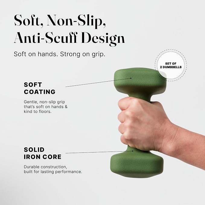 WeGym Square Dumbbells for Home Gym, Hand Weights for Strength Training