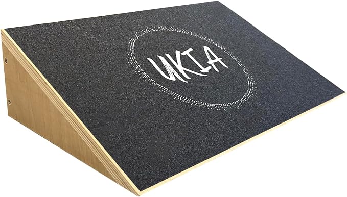 UKIA Slant Board for Squats - Slant Board Squat Wedge for Calf Stretching - Non-Slip Incline Knees Over Toes Weightlifting Equipment to Improve Athletic Performance