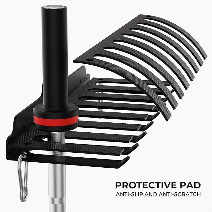XZHXFX Barbell Wall Holder,Barbell wall Mount Hanger, | Garage Gym Bar Wall Rack,Vertical Olympic Hanger wall Mount Rack,Space Saving Gym Accessory,Holds Under 33mm Bar