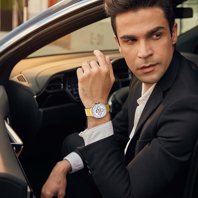 Metal Band for Samsung Galaxy Watch 9 8 40mm 44mm/Classic 46mm Men Women | Stainless Steel, No Gap Strap, Link Bracelet for Samsung Galaxy Watch 8 9 44 40mm/8 Classic 46mm, Business to Casual
