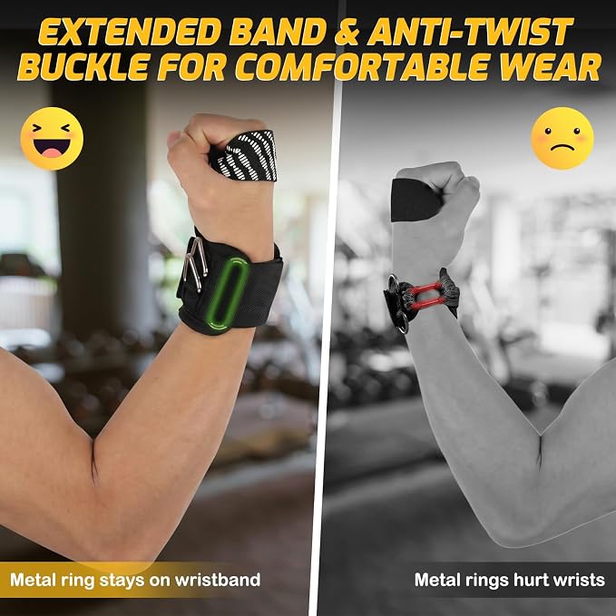 2 in 1 Non-Slip Weightlifting Wrist Strap with Double Triangle Rings | Gym Cuffs with Neoprene Padded for Weightlifting Weight Lifting, Cable Machine, Deadlift, Pull-Ups, Workout Powerlifting
