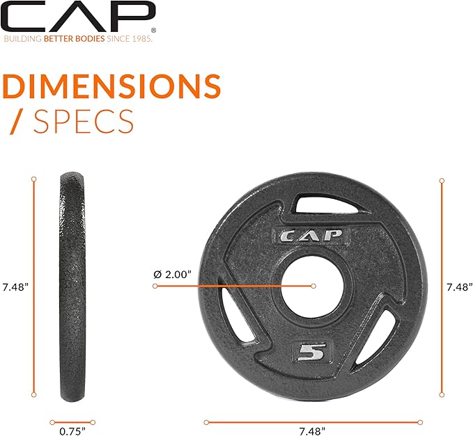 CAP Barbell 2-Inch Olympic Weight Plate | Multiple Options