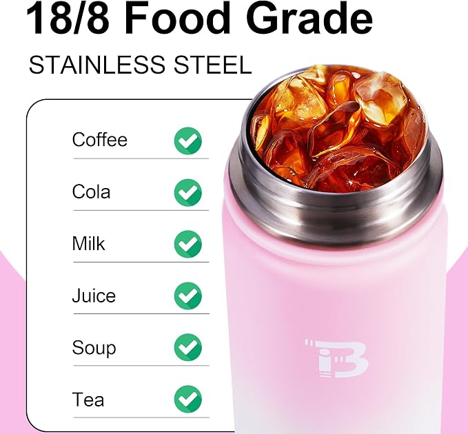 TOPBADE 32oz Insulated Water Bottle with Straw Lid & Spout Lid & Paracord Handle, Stainless Steel Water Bottle Wide Mouth, Double Wall for Women Men Gym Fitness Outdoor