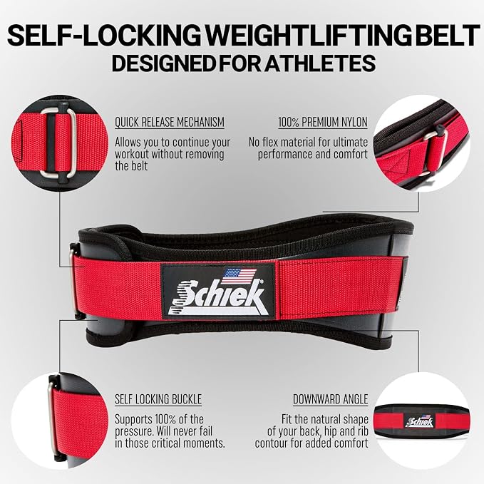 Schiek Sports Model 3004 Power Lifting Belt - Black