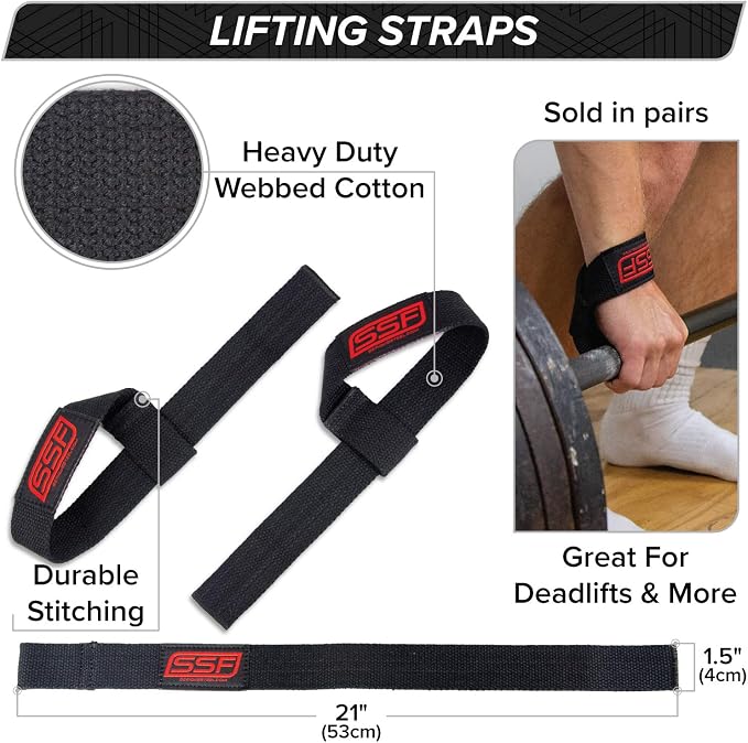 1.5 to 1.75 inches wide Lifting Straps | Olympic Weightlifting Strap | Olympic Pulling Straps | Deadlift Strap | Axle Strap