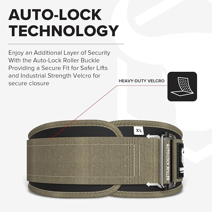 Weight Lifting Belt for Men and Women - Great for Squats, Deadlift, Lunge, Exercises and Training - Best for Olympic, Cross-Training and Bodybuilding Workout