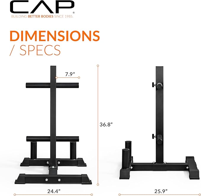 CAP 2-inch Olympic Bumper Plate Weight Set | 100-370 lbs | Multiple Colors | Storage Rack Optional