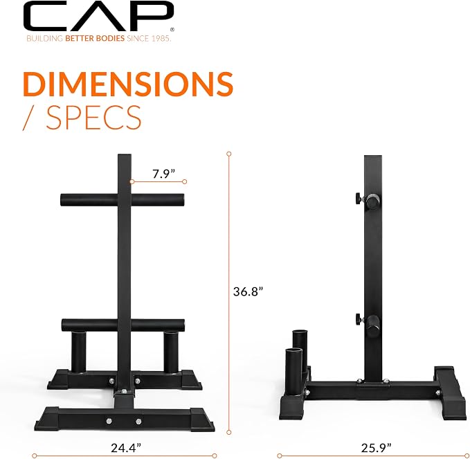 CAP 2-inch Olympic Bumper Plate Weight Set | 100-370 lbs | Multiple Colors | Storage Rack Optional