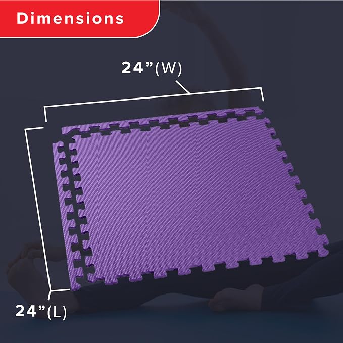 We Sell Mats 1/2-inch Multi-Purpose, Purple, 100 Sq Ft (25 Tiles)