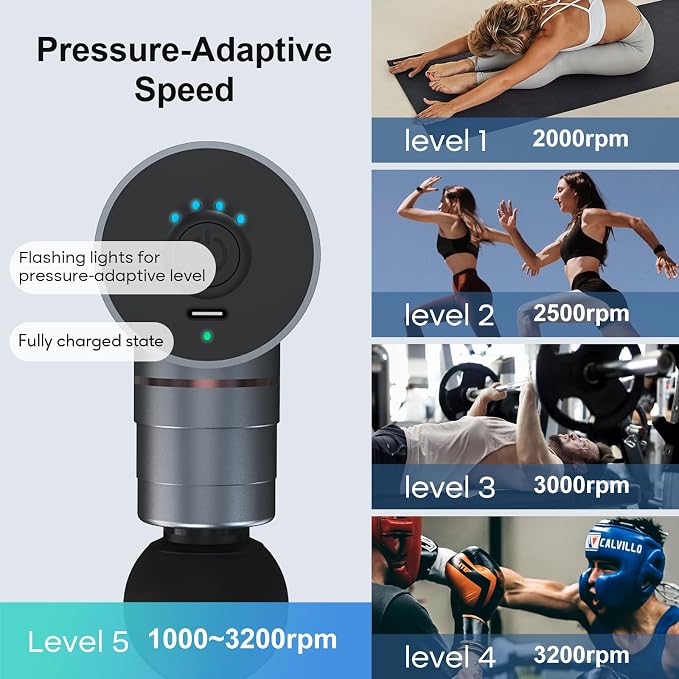 arboleaf Mini Massage Gun Deep Tissue, Portable Percussion Muscle Massager | Compact Full-Metal Design with Quiet Brushless Motor and Carrying Case for Easy Storage, Gym Use, and Travel
