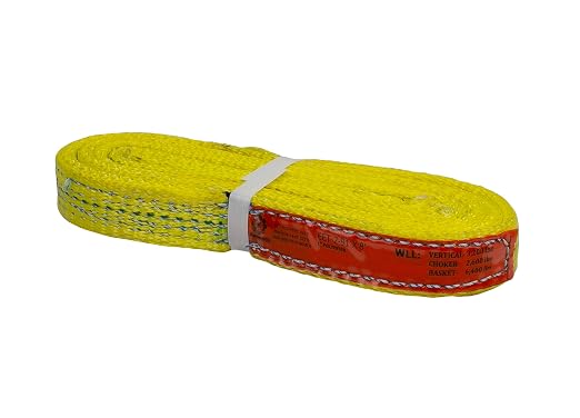 Kennedy Wire Rope & Sling Co. 1" x 8' 2-Ply Twist Eye Polyester Lifting Sling (Various Sizes in Listing) Made in The USA