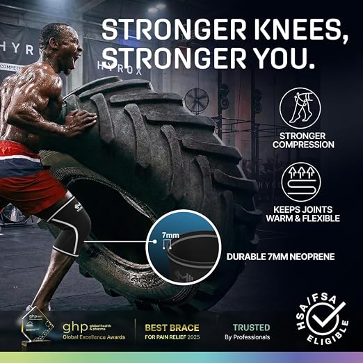 Modvel Strength 7mm Knee Sleeves (Pair) for Weightlifting & Powerlifting (USPA, IPL Approved) | High-Performance Knee Compression Support For Squats, Weight Lifting - Men and Women