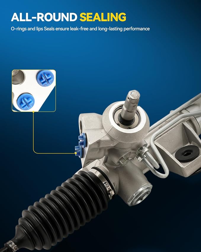 PHILTOP Power Steering Rack and Pinion for 2001-2004 Sebring/Stratus | No.22356, 5093808AA, 5093816AA, 4764402AD