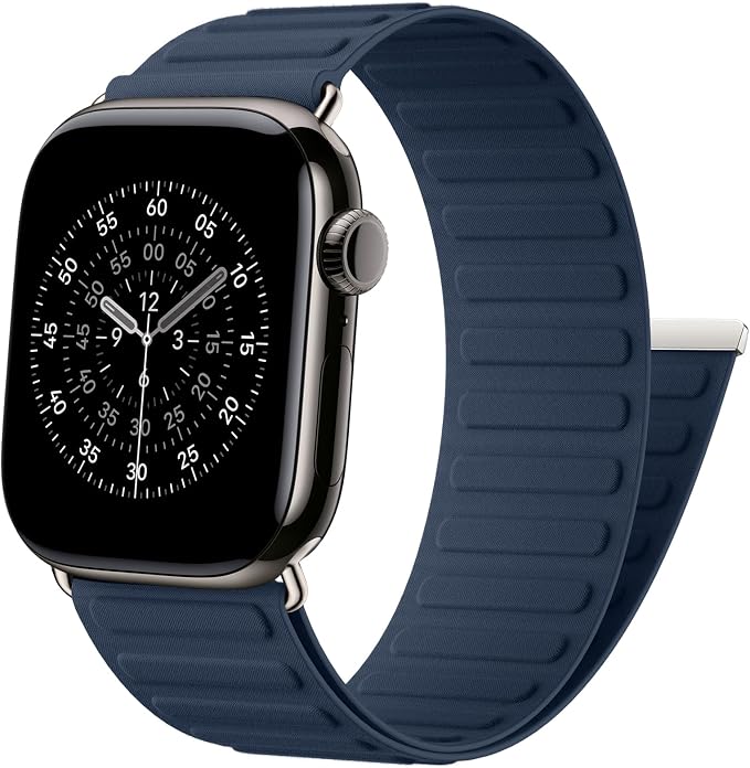 Magnetic Link Sport Band Compatible with Apple Watch Bands for Men Women | Patented Solo Loop Band 40mm 38mm 41mm 44mm 45mm 42mm 49mm, Sport Strap for iWatch Series 11 10 9 8 7 6 5 4 3 2 1 Ultra SE