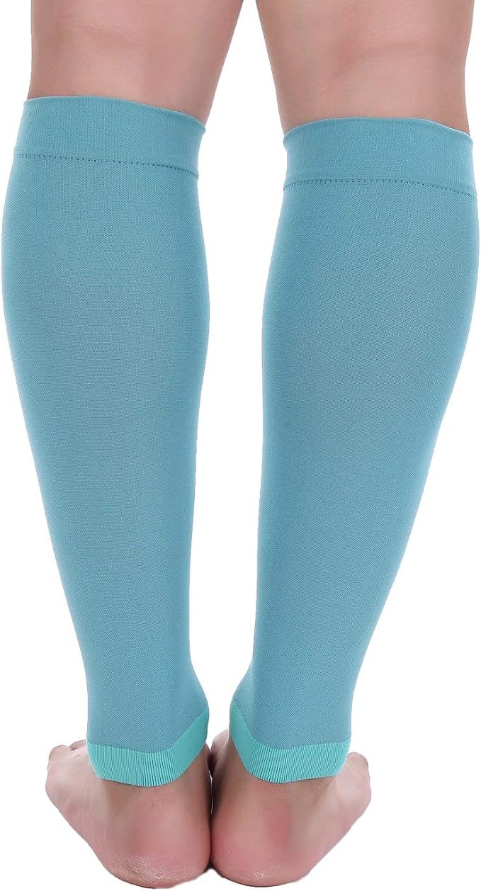 Doc Miller Compression Calf Sleeve for Men & Women, 20-30mmHg | Graduated Support for Running, Shin Splints, Calf Strain, Knee High, Small to 6XL Plus Size