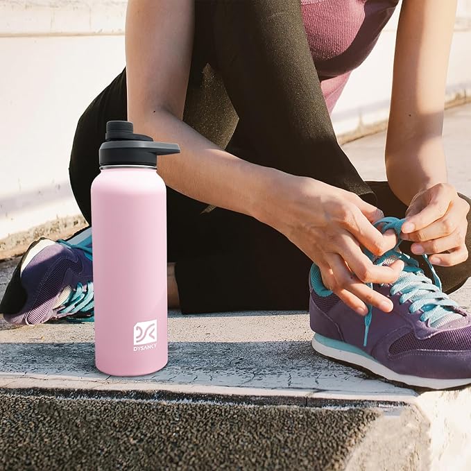 DYSANKY Insulated Water Bottle with Portable Carrier Bag for Outdoor 40 oz
