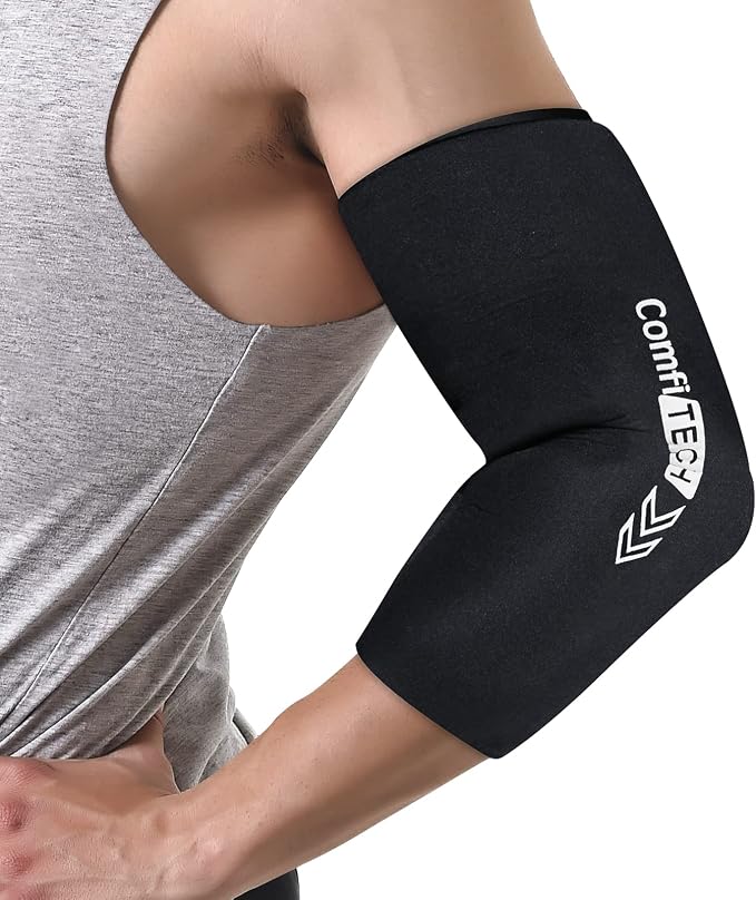 ComfiTECH Elbow Ice Pack Wrap for Arm, Knee & Calf, Flexible Ice Sleeve, L | Multi-Use Gel Ice Sleeve for Tennis Elbows, Golfers Arm, Reusable Cold Compression for Elbow Joint & Muscle Relaxation