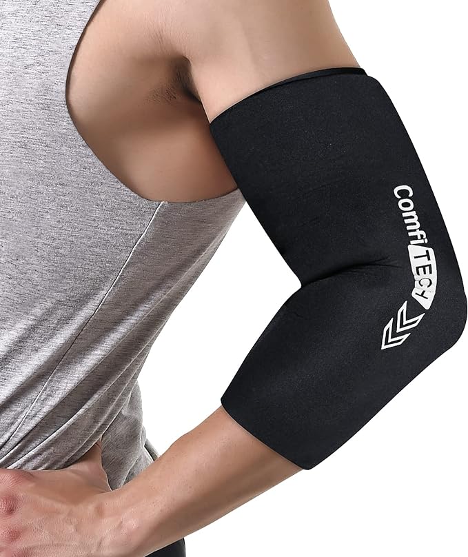 ComfiTECH Elbow Ice Pack Wrap for Arm, Knee & Calf, Flexible Ice Sleeve, M | Multi-Use Gel Ice Sleeve for Tennis Elbows, Golfers Arm, Reusable Cold Compression for Elbow Joint & Muscle Relaxation