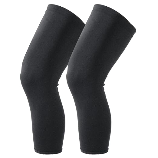 Knee Brace Undersleeve - Knee Undersleeves for Women & Men Leg Undersleeve for Knee Brace, Closed Patella, S 2 Pieces