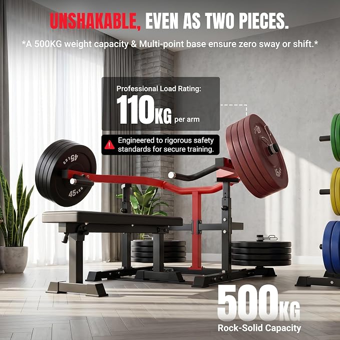 YOLEO Adjustable Weight Bench - Utility Weight Benches for Full Body Workout, Foldable Incline/Decline/Flat Bench Press for Home Gym