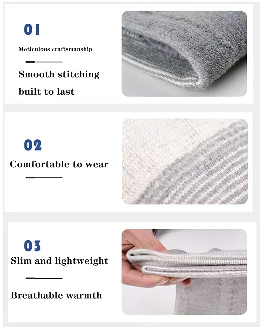 One Compression Bamboo Knee Sleeve - Bamboo Knee Sleeves for Men Women - Anti-Slip Compression Knee Sleeve - Elastic Sport Warm Knee Brace (Gray, Medium)