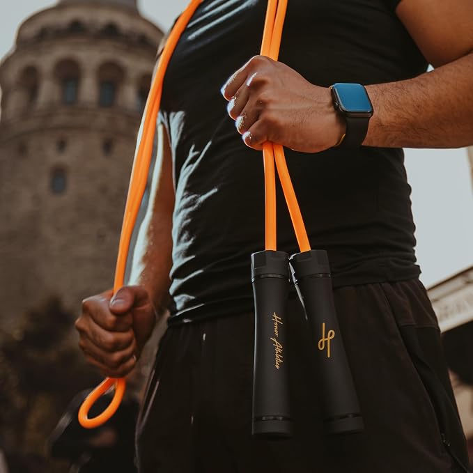 Honor Athletics 3.0 Muay Thai Style Weighted Jump Rope/Crafted for High-Intensity Training/Muay Thai & MMA - Lasting PVC Jump Rope - Heavy 1.1lb PVC Jump Ropes for Fitness