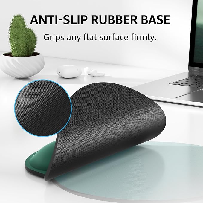 KTRIO Keyboard Wrist Rest & Mouse Pad with Wrist Rest, Forest Green | Memory Foam Wrist Support, Ergonomic Design, Non-Slip Base, Office and Home Use