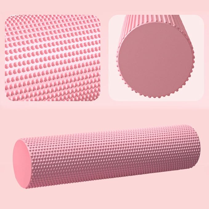 12 Inch EVA Foam Roller for Back, Yoga & Balance Exercises – High-Density Massage Roller for Pain Relief, Fitness Recovery Balance Exercises, High-Density (Blue 2)