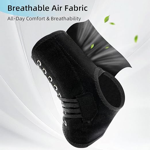 2 Pack Ankle Brace for Women & Men, Lace-Up Support with Side Stabilizers | Adjustable fit, Sprained ankle support, Achilles tendon support, Basketball, volleyball, running, tennis