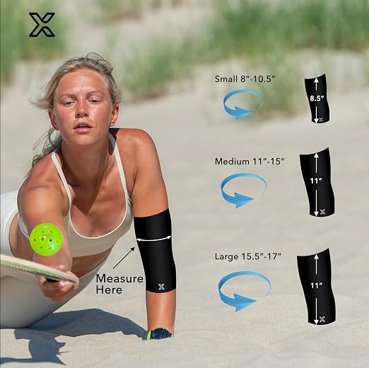 Full Elbow Brace for Tendonitis and Tennis Elbow - Golfers Elbow Brace - Forearm Strain Support - Elbow Compression Sleeve for Men and Women - (Black, Medium)
