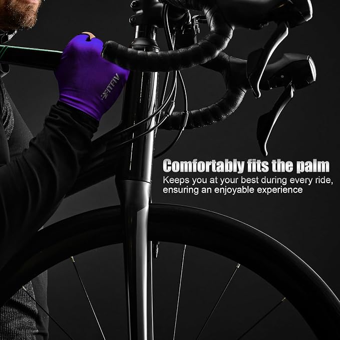 Cycling Gloves for Men Women, Half-Finger for Bike, Gym, Weight Lifting, Workout, Riding, Outdoor Sports