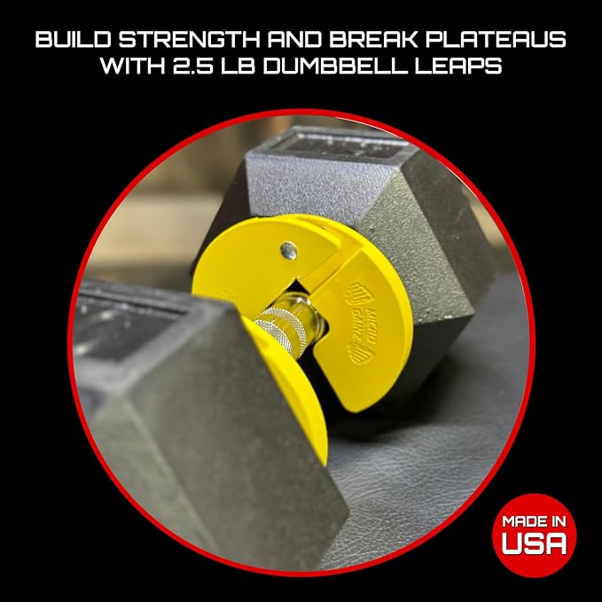 Micro Gainz 1.25LB Dumbbell Fractional Weight Plates, 2-Piece