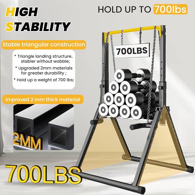 DOBESTS Power Tower Pull Up Bar Free Standing, Foldable Pull Up Station