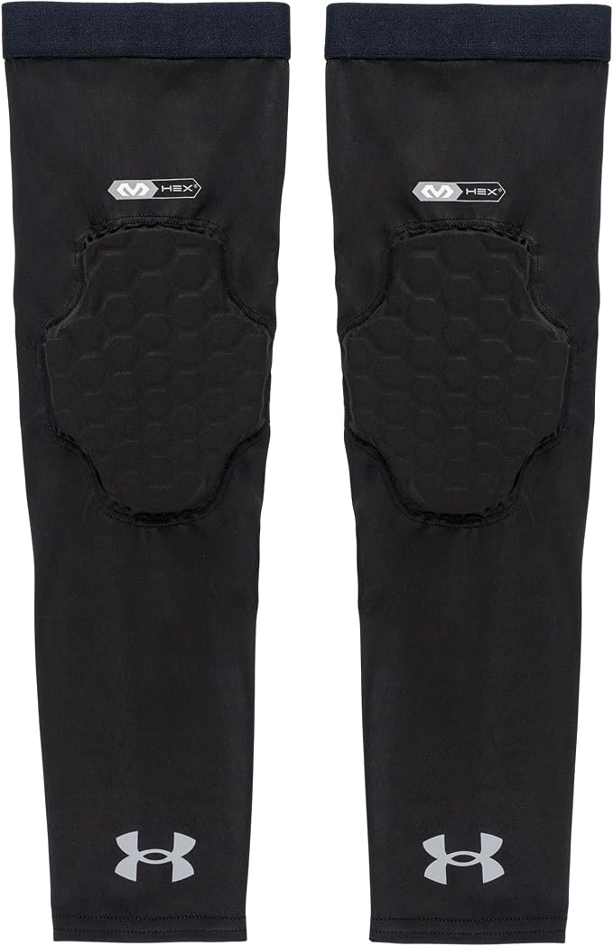 Under Armour Volleyball Padded Elbow Sleeves - Compression Sleeves for Arm Protection & Comfort - Sew-Free Volleyball Gear