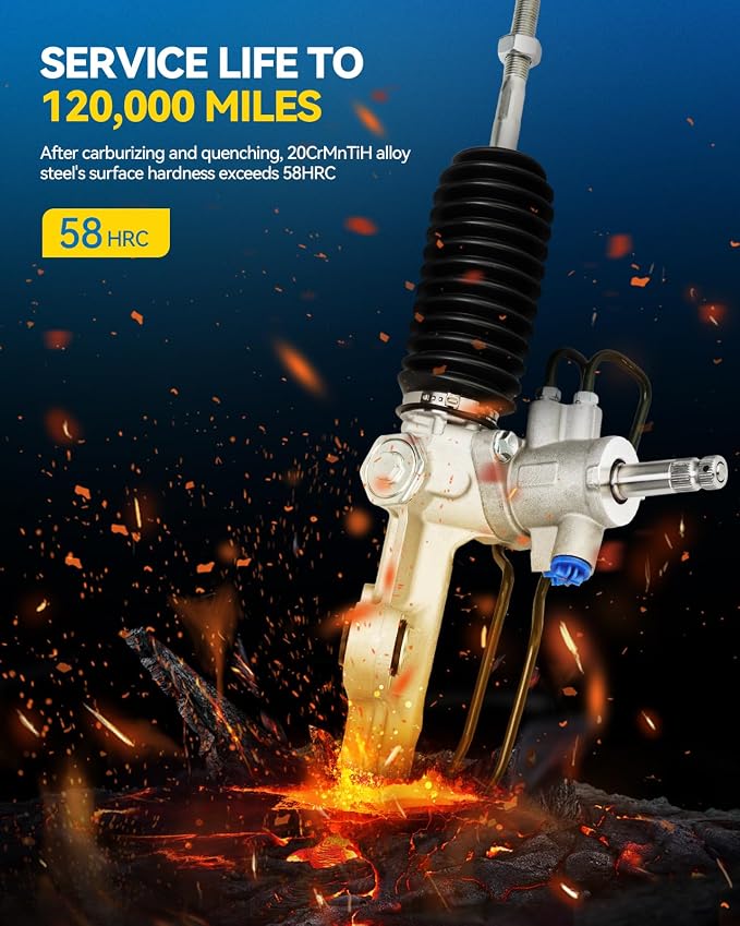 PHILTOP Power Steering Rack and Pinion Compatible with Honda Accord 1994 All Models/1995-1997 2.2L, Acura CL 1997 2.2L/1998-1999 2.3L, Hydraulic Rack and Pinion Replace 26-1768