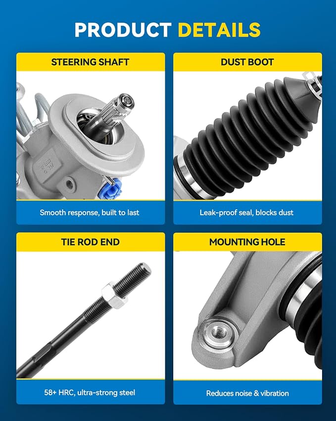 PHILTOP Power Steering Rack and Pinion for Jetta, Beetle, Golf | 1999-2005 Jetta, 1998-2007 Beetle, 1999-2006 Golf Replace No.1J1422061N, 1J1422055AN, 1J0422803B, 1J1422062F, 269004