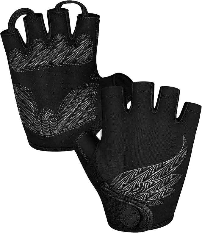 Cycling Gloves Bike Bicycle Gloves, Half Finger 5MM Gel Anti-Slip | Biking Gloves for Men Women Gym workout exercise Motorcycle Hiking Rowing Outdoor Sports