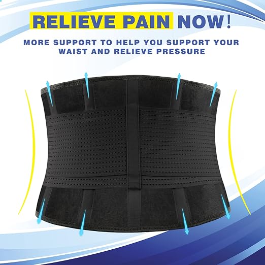 Back Brace for Lower Back Pain - Lumbar Support Belt for Women & Men - Relief Back Pain, Relief for Herniated Disc, Sciatica, Scoliosis 6XL(65"-76")