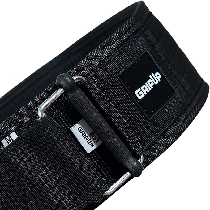 Self-Locking Weight lifting Belt AUTO LOCK 4 Inch Gym Belt Adjustable Buckle For Fitness Powerlifting Bodybuilding Weightlifting Deadlift Olympic Cross Training Back Support Men & Women