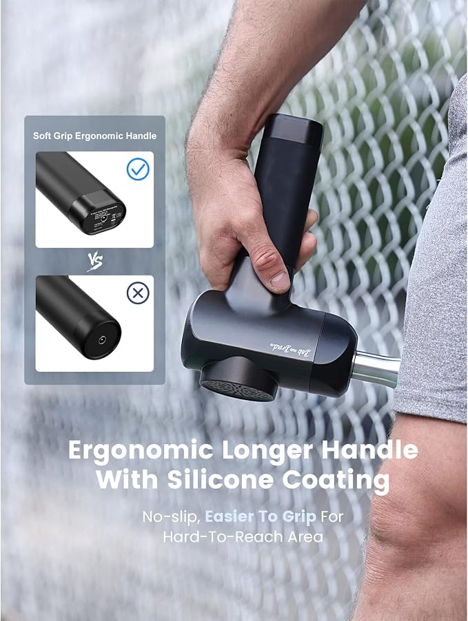 BOB AND BRAD X6 Pro Massage Gun Deep Tissue Percussion with Metal Head | FSA Eligible Professional Muscle Massage Gun for Athletes, HSA Electric Massager Gun for Pain Relief, Gift for Men Women